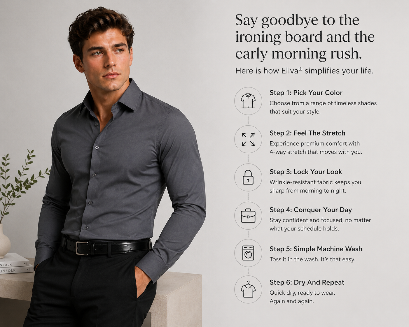 Eliva® Wrinkle-Free Shirt